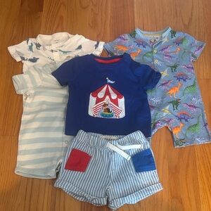 Barely worn #Boden and #Carters infant clothes! Rompers and T-shirt + shorts!